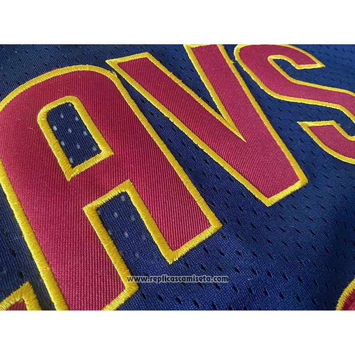 Camiseta Cleveland Cavaliers LeBron James #23 Mitchell & Ness 2015-16 Azul